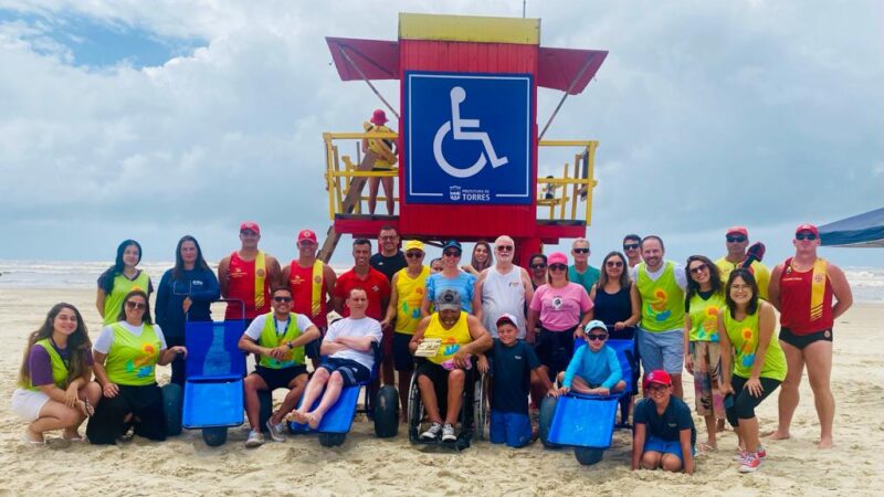 Iniciado em Torres, o Programa Rede Praia Acessível 