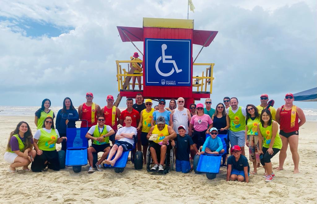 Iniciado em Torres, o Programa Rede Praia Acessível 