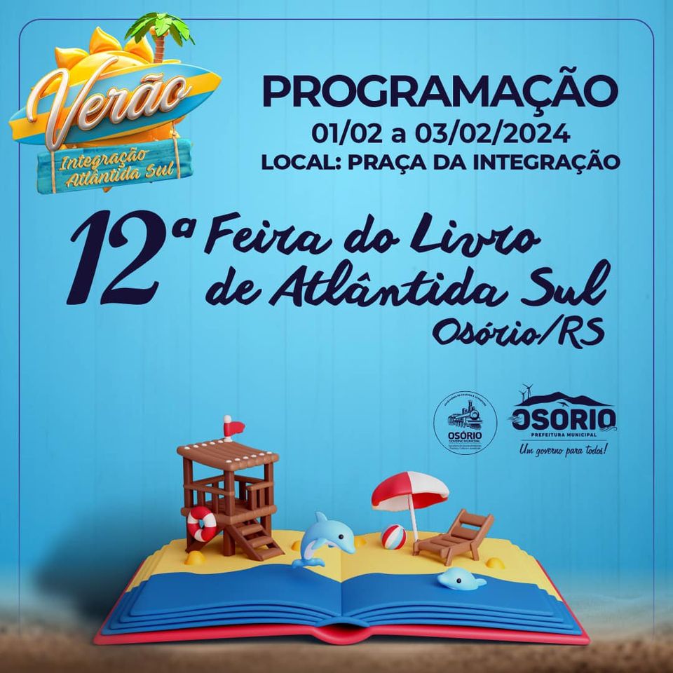 12ª FEIRA DO LIVRO DE ATLÂNTIDA SUL  