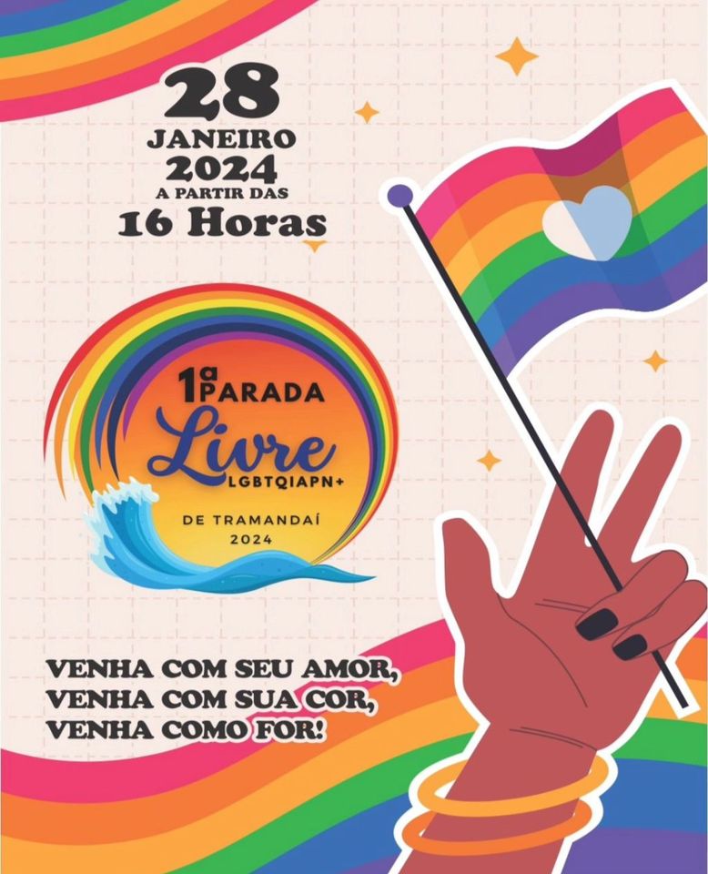 1ª Parada Livre LGBTQIAPN+ de Tramandaí acontece neste domingo  