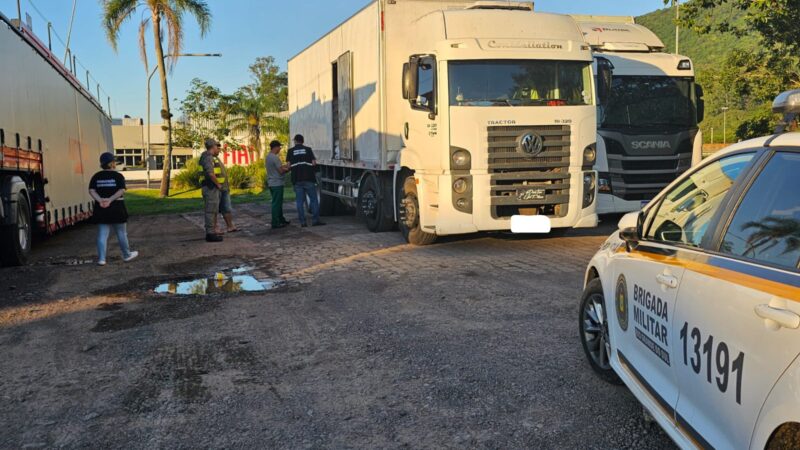 Policiais militares e Secretaria da Agricultura realizam apreensões em Osório