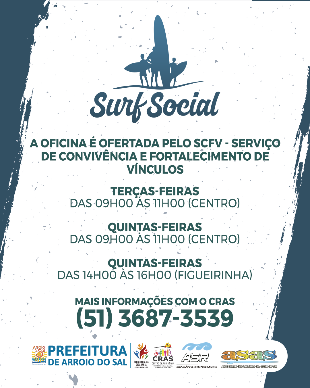 Projeto Surf Social inicia na próxima terça-feira em Arroio do Sal 