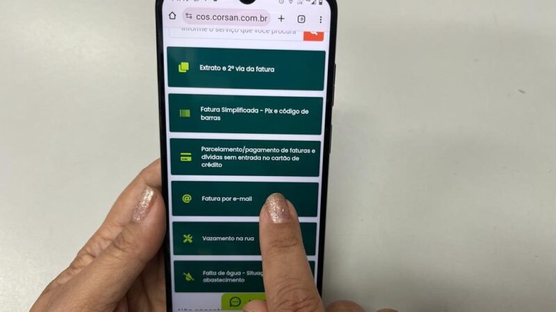 Clientes da Corsan podem optar pelo recebimento da fatura mensal por e-mail 