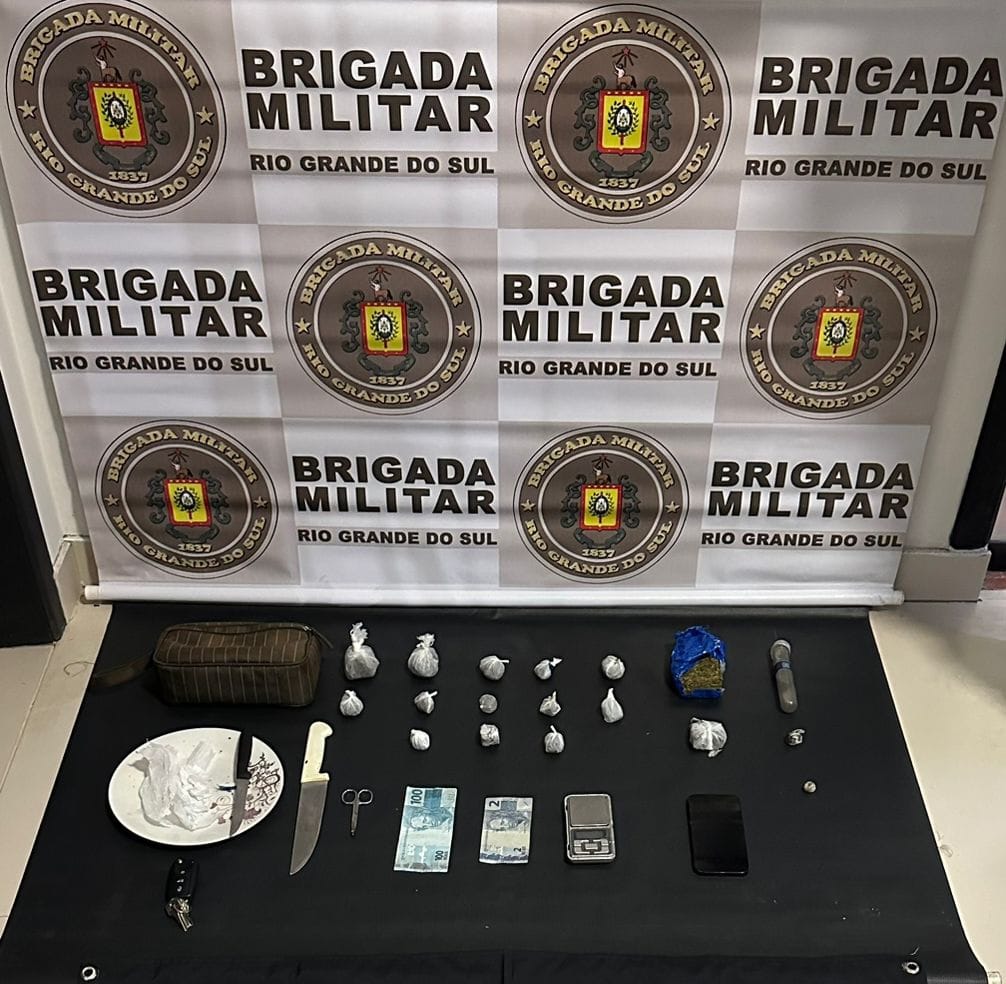 BM prende homem por tráfico de drogas em Torres 