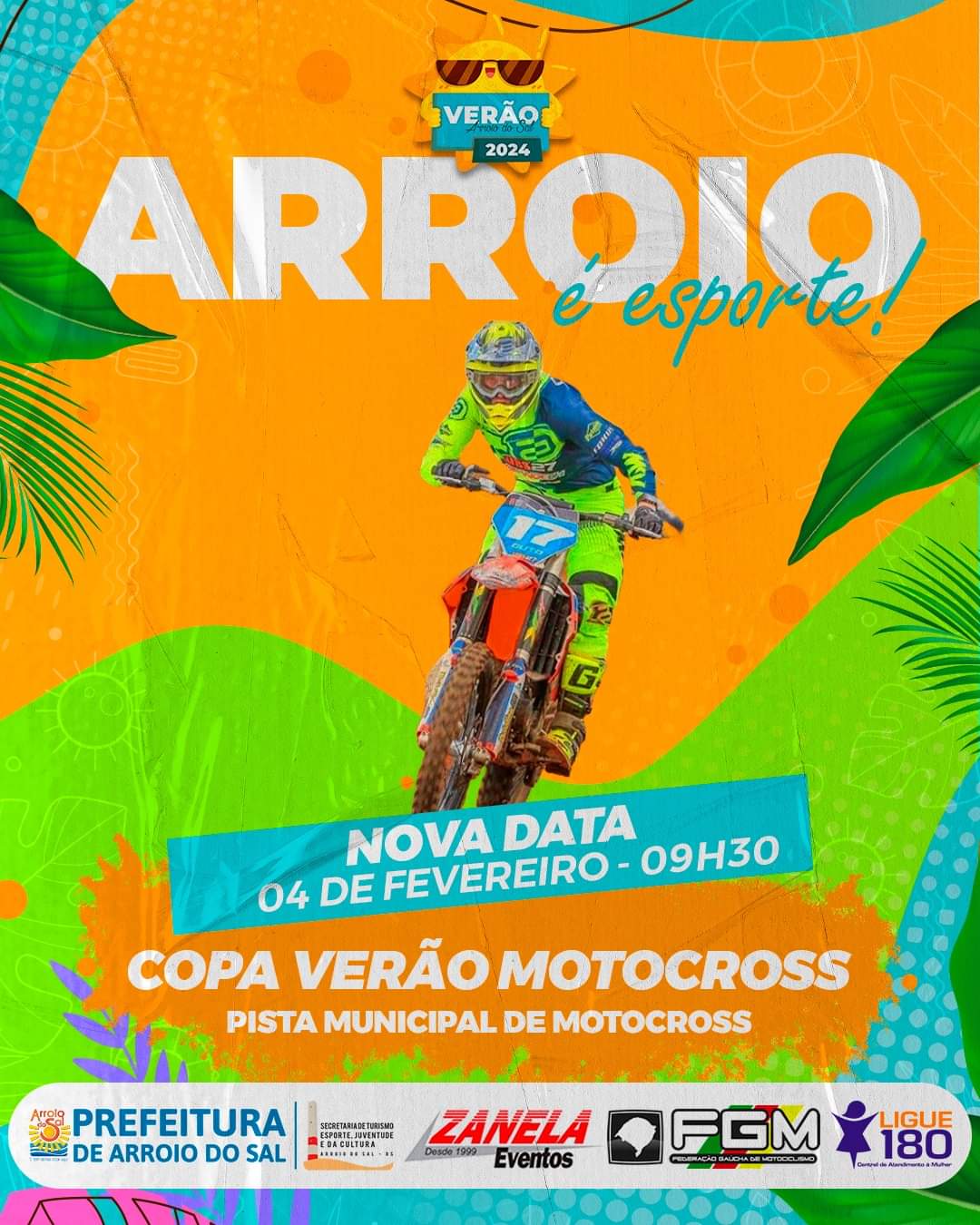 Copa Verão de Motocross terá início no dia 4 de fevereiro em Arroio do Sal 