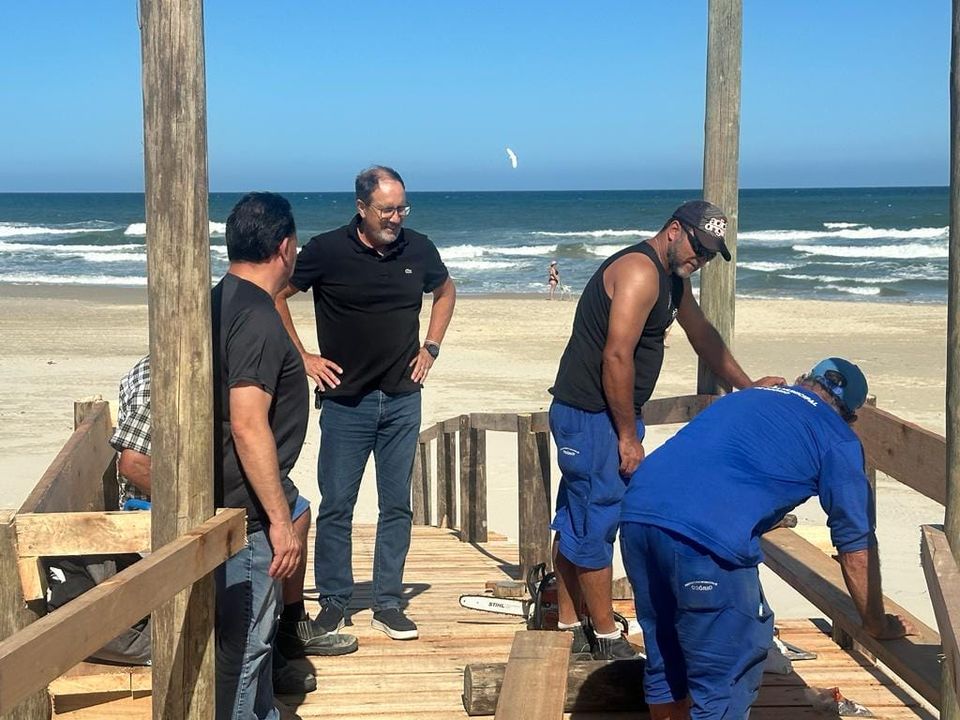 Prefeito de Osório realiza vistoria em obras municipais  
