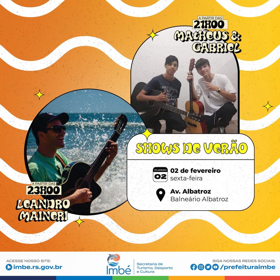 BALNEÁRIOS ALBATROZ E MARILUZ RECEBEM MAIS UMA EDIÇÃO DOS SHOWS DE VERÃO 2024 
