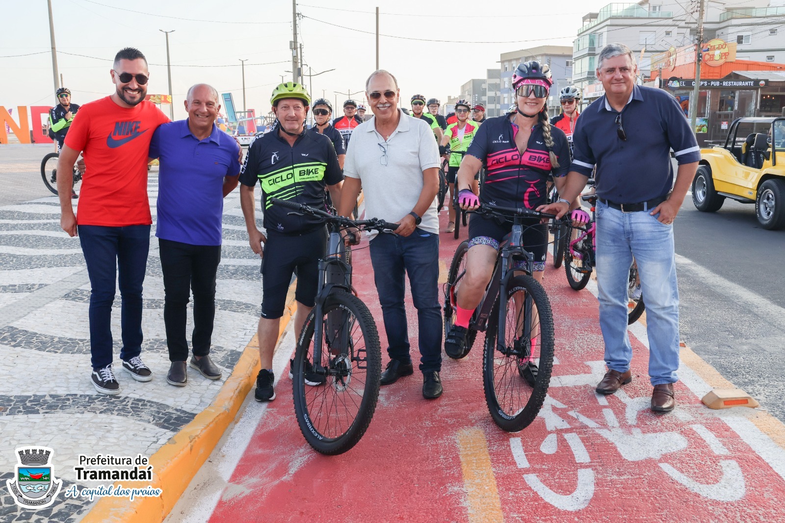 Tramandaí inaugura a ciclofaixa da beira-mar  