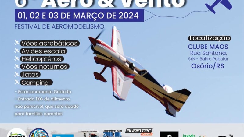 Vem aí a 6ª edição do Aero&Vento em Osório 