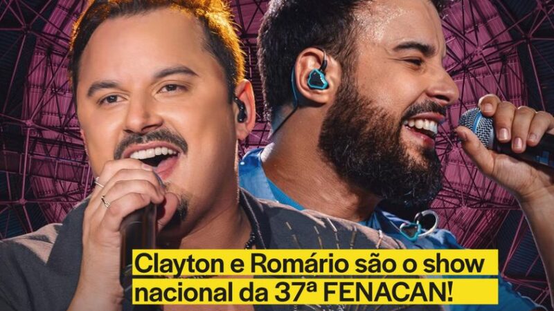 Clayton e Romário é o show nacional da 37ª FENACAN de Santo Antônio da Patrulha 