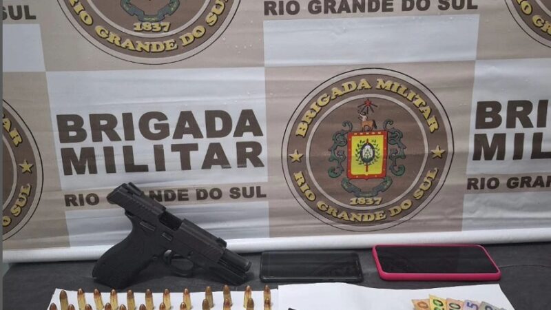 Homem é preso por porte ilegal de arma de fogo em Palmares do Sul 