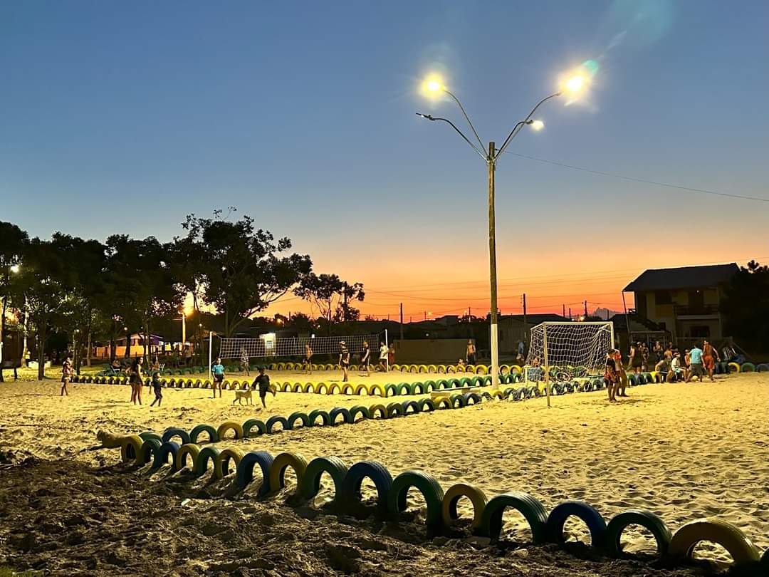 PREFEITURA DE IMBÉ ENTREGA NOVAS QUADRAS DE ESPORTE E LAZER NO BALNEÁRIO ALBATROZ