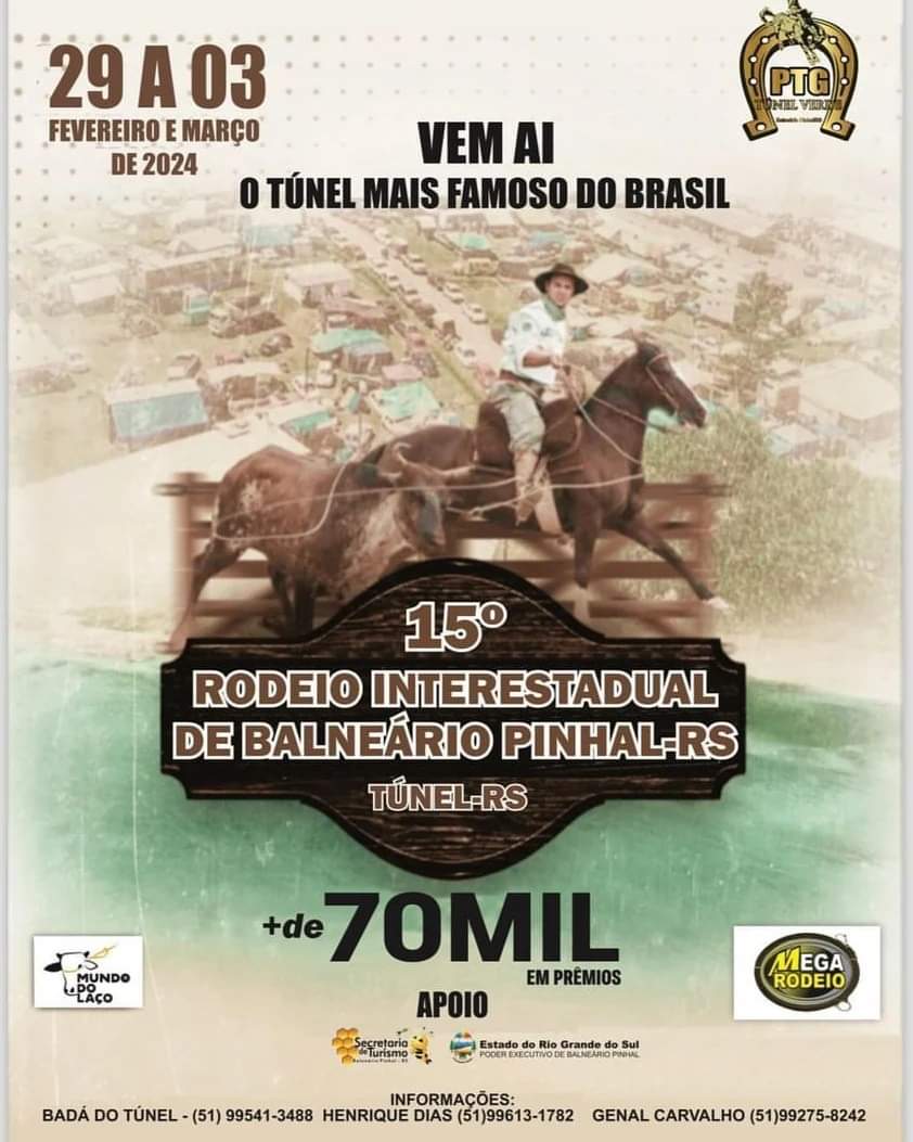 Vai começar o 15º Rodeio Interestadual de Balneário Pinhal