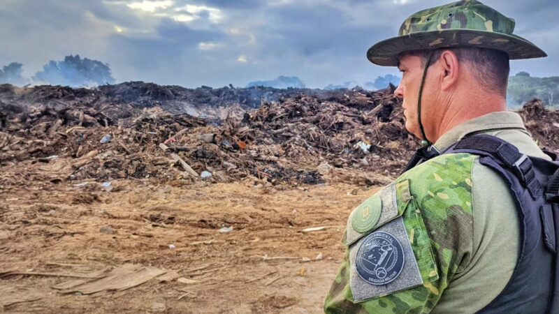 1° Batalhão Ambiental fiscaliza aterro sanitário e constata crime de poluição  no Litoral Norte