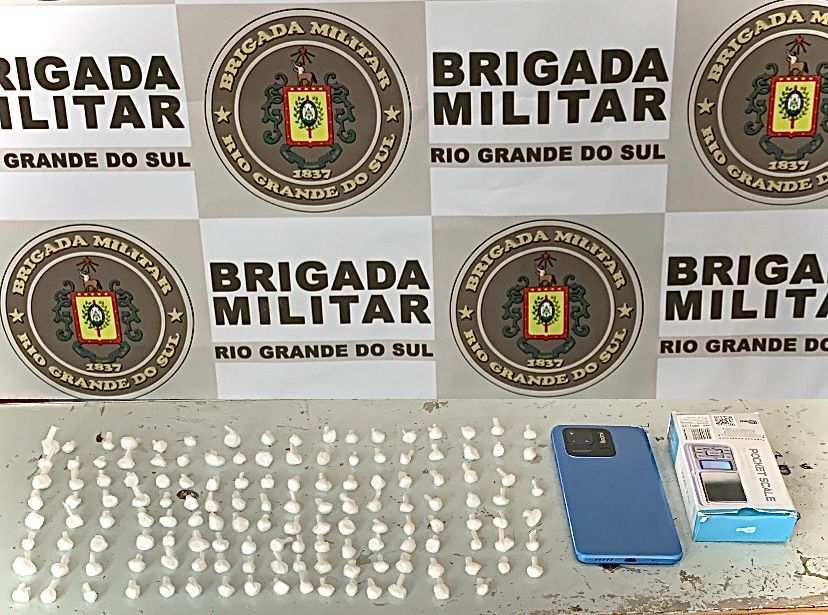 Homem é preso com 140 porções de cocaína em Cidreira