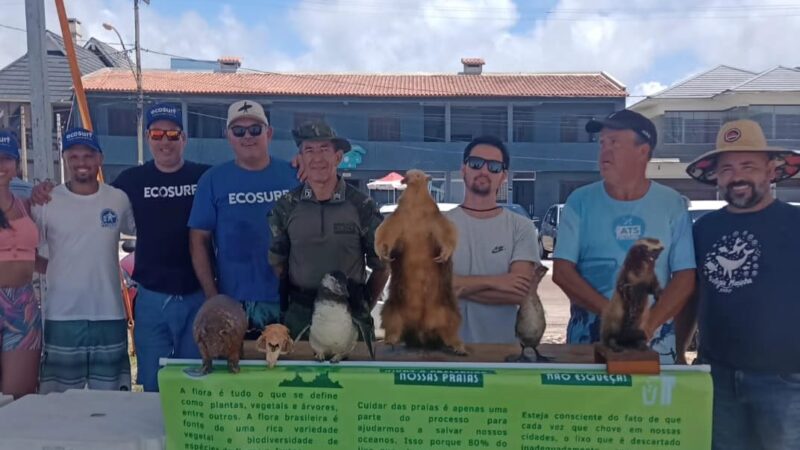 1° Batalhão Ambiental realiza ação de educação ambiental em Atlântida Sul