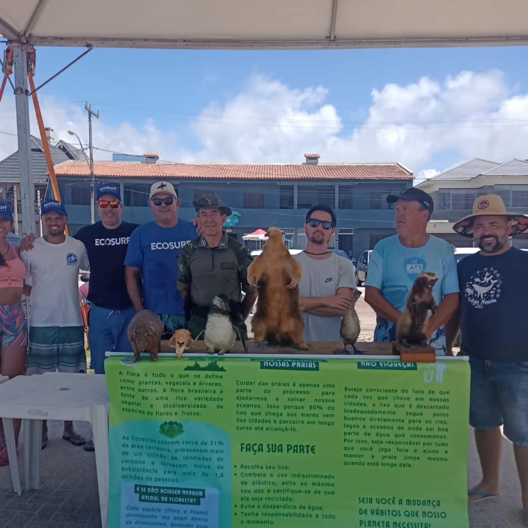 1° Batalhão Ambiental realiza ação de educação ambiental em Atlântida Sul