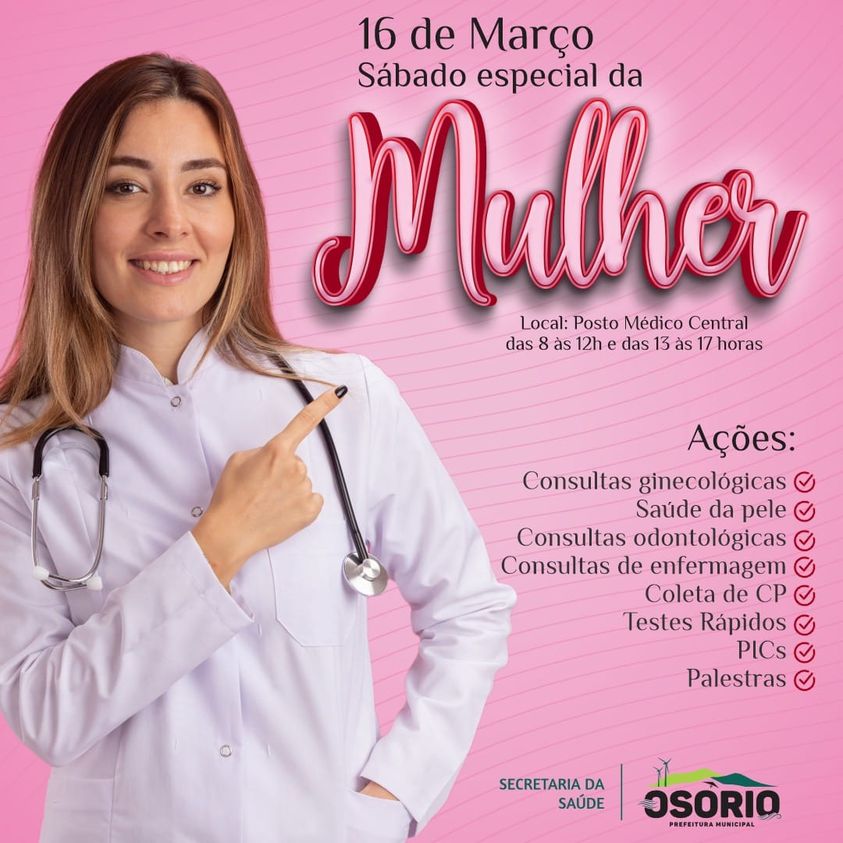 SÁBADO ESPECIAL DA MULHER EM OSÓRIO