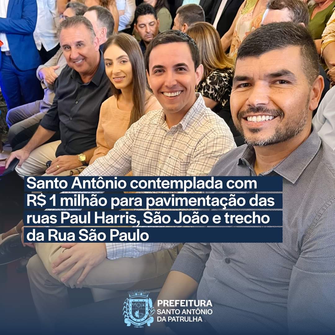 Município de Santo Antônio da Patrulha é contemplado com R$ 1 milhão para pavimentação