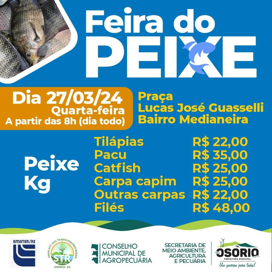 FEIRA DO PEIXE E DO ARTESANATO EM OSÓRIO