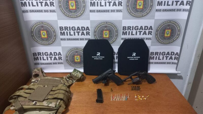 BM prende homens armados e com colete após confronto em Cidreira