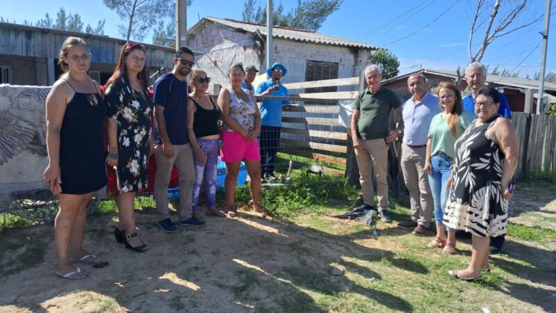 Corsan realiza as primeiras ligações de água no bairro Chico Mendes em Cidreira