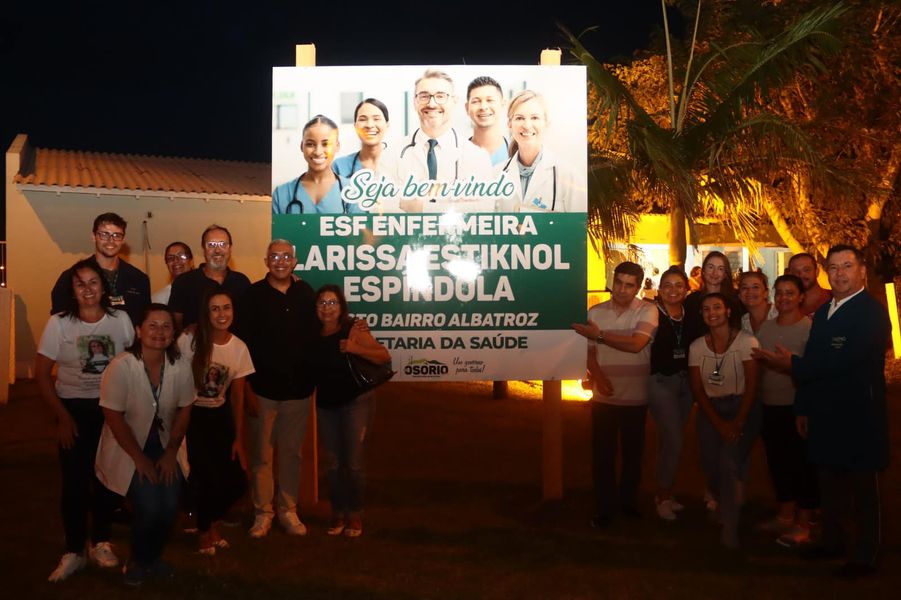 Osório: Posto do bairro Albatroz se chamará ESF Enfermeira Larissa Estiknol Espíndola  