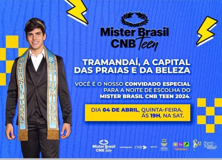 Tramandaí sediará Mister Brasil Teen e o 16° Concurso Nacional de Beleza Mister Brasil – 2024