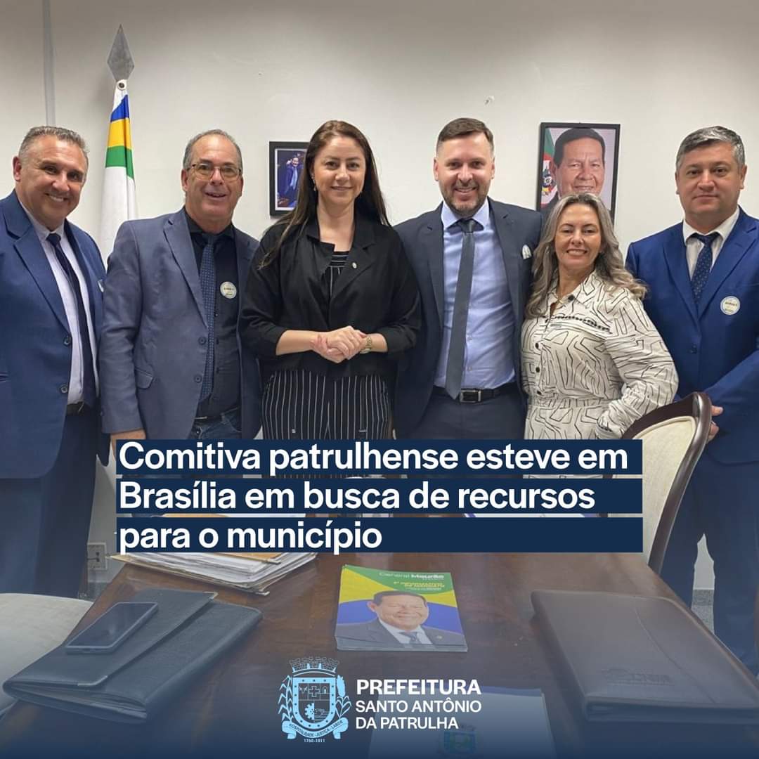 Comitiva patrulhense esteve em Brasília em busca de recursos para o município