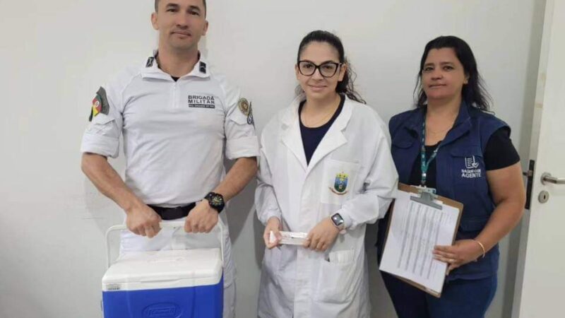 CRPO Litoral recebe doses contra gripe da prefeitura de Osório