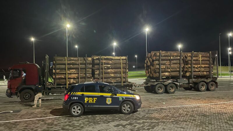 PRF flagra caminhões transitando com mais de 26 toneladas de excesso de peso em Terra de Areia