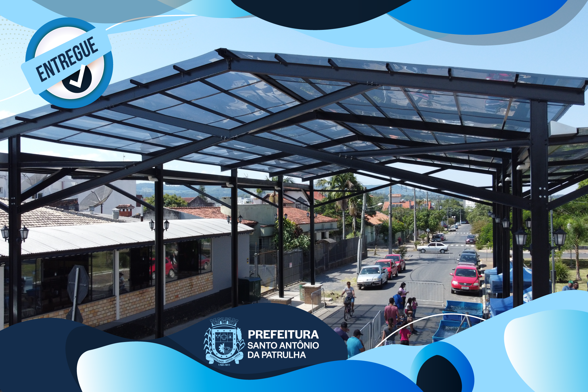 Inaugurada a rua coberta de Santo Antônio da Patrulha