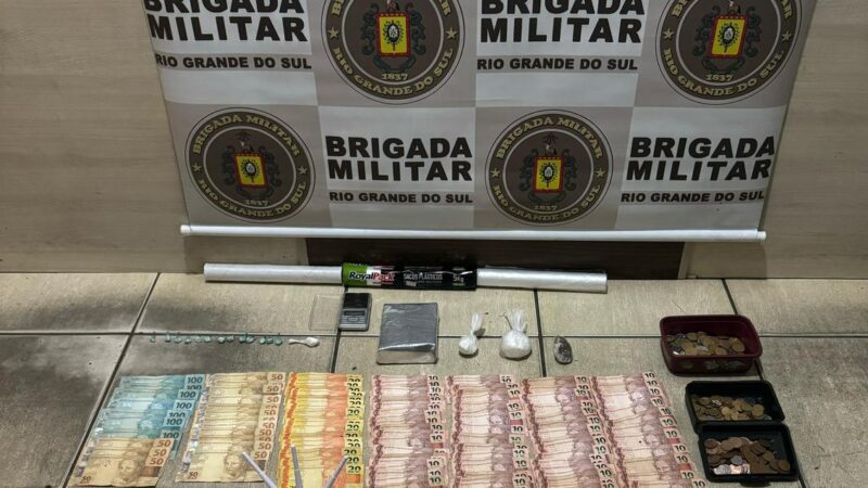 BM prende casal por tráfico de drogas em Santo Antônio da Patrulha