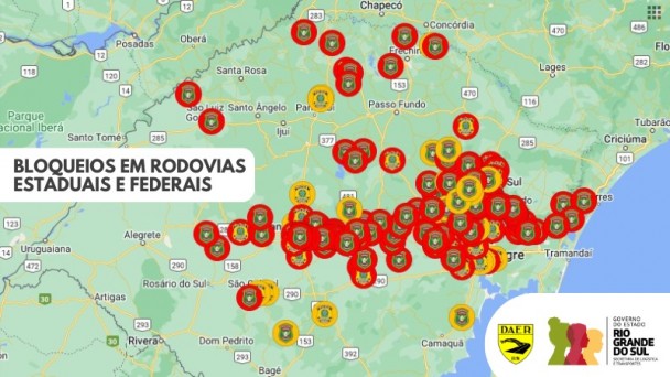 [ATUALIZADO] Rodovias do RS estão com trechos interditados