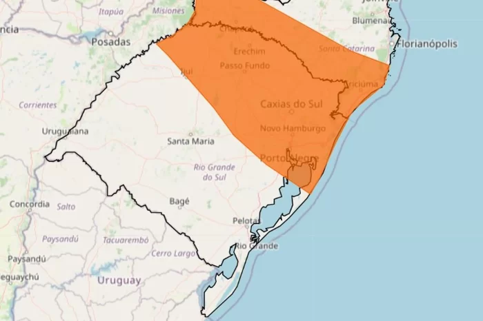 Inmet publica novos alertas de tempestade e vendaval para mais de 10 regiões gaúchas