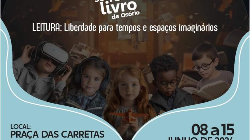 VEM AÍ A 38ª FEIRA DO LIVRO DE OSÓRIO