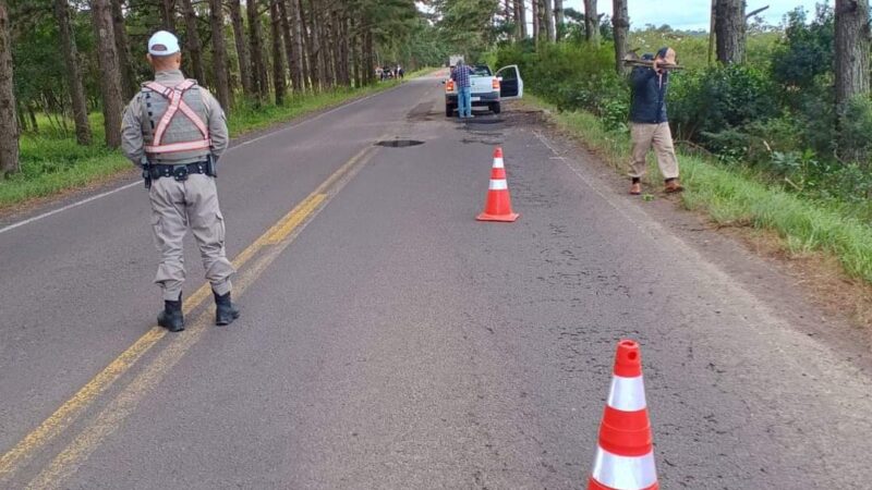 Prefeitura de Osório em parceria com DAER realizam operação tapa-buracos na RST-101