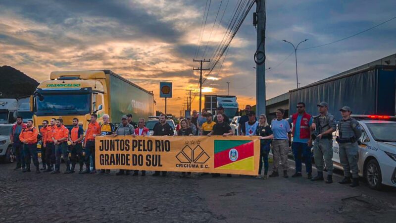 Forças de segurança e organizações unem esforços em escolta humanitária para vítimas de enchentes em Porto Alegre