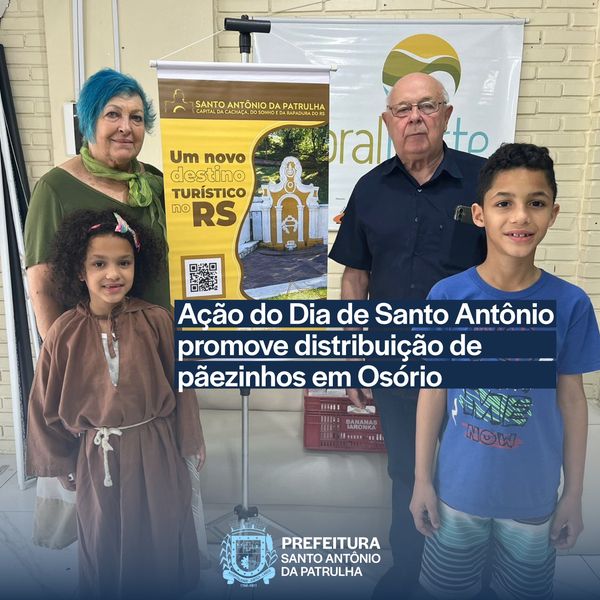 Ação do Dia de Santo Antônio promove distribuição de pãezinhos em Osório