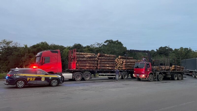 PRF flagra mais de 100 toneladas de excesso de peso na BR 101 Litoral Norte