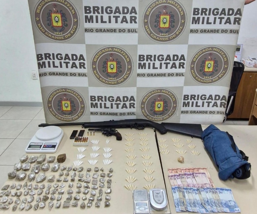 BM prende homem com armas e drogas em Tramandaí