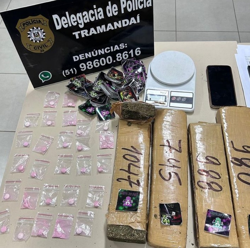 POLÍCIA CIVIL PRENDE MULHER EM FLAGRANTE POR TRÁFICO DE DROGAS EM BALNEÁRIO MARILUZ