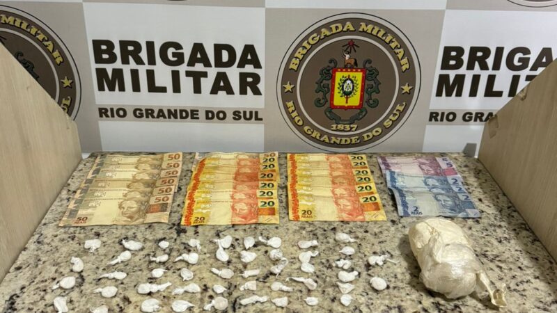 Dupla que vendia cocaína é presa em Santo Antônio da Patrulha