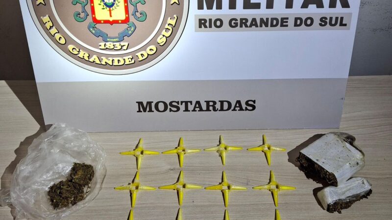 BM prende homem com mais de 80 pinos de cocaína em Mostardas