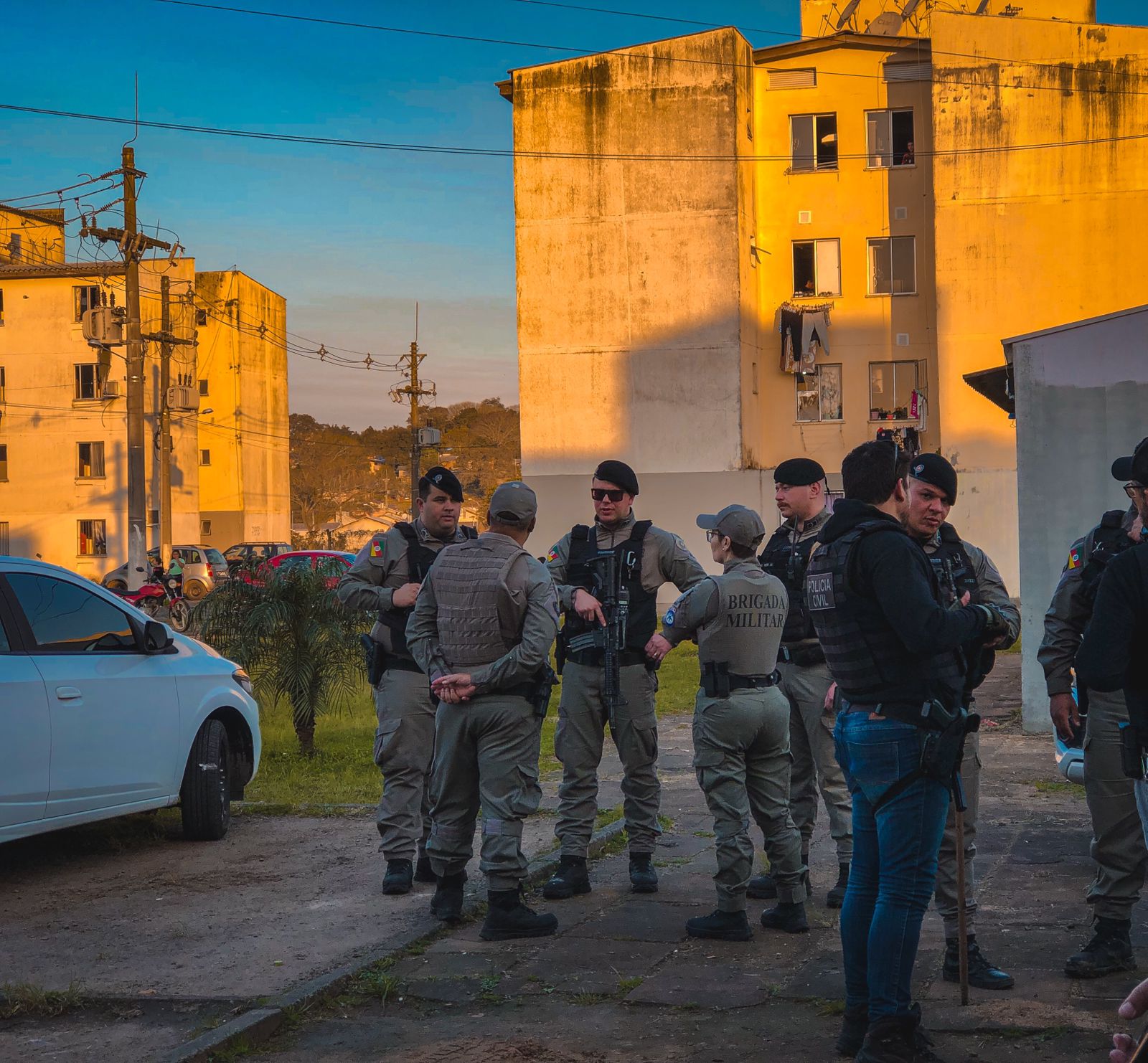 BM e PC deflagram Operação Força Tática em Santo Antônio da Patrulha