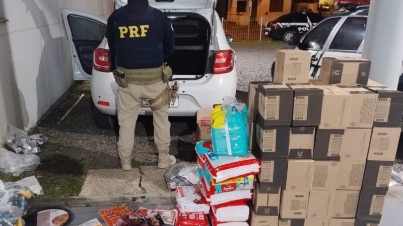 PRF prende quadrilha por furto de mercadorias em supermercado