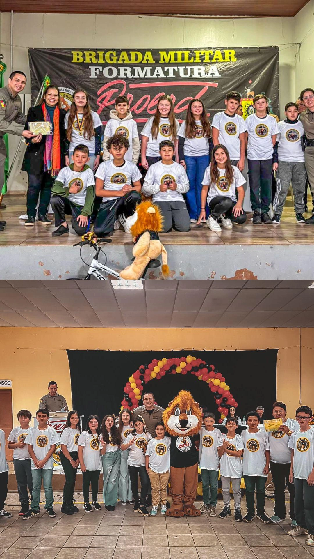 Brigada Militar realiza formaturas do Proerd na área do 2º BPAT