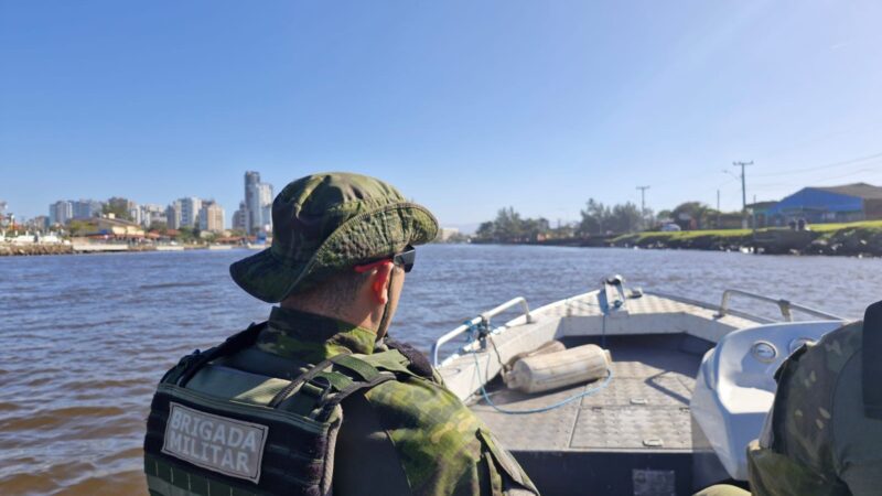 A Brigada Militar, através do 1° BABM, realiza “Operação Embarcada” no Rio Mampituba em Torres