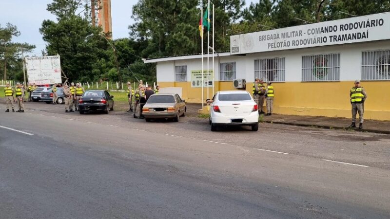 Alunos Soldados da ESFES Osório reforçam o policiamento nas Rodovias do Litoral Norte