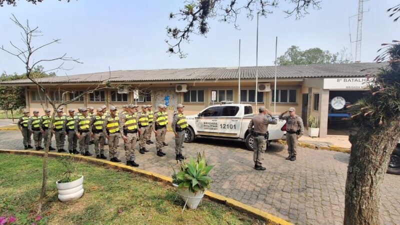 Alunos-soldados da Esfes Osório reforçam policiamento ostensivo no Litoral Norte